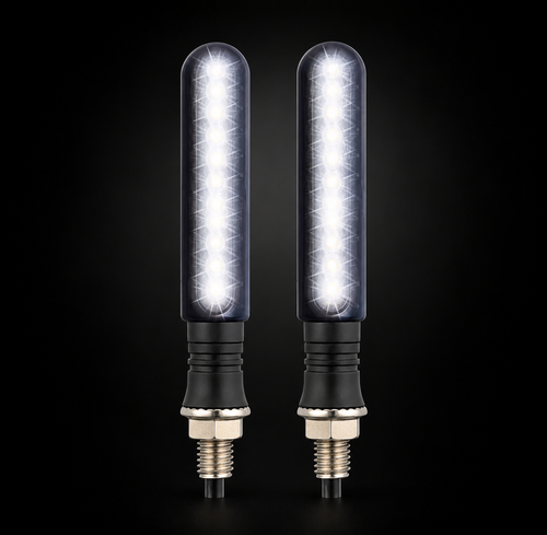 Clignotants LED séquentiels, version avant blanche et version arrière rouge