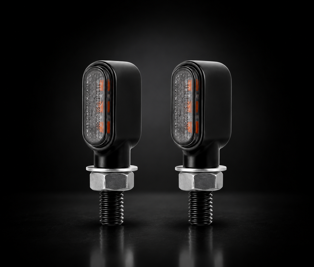 Mini clignotants LED allumés en orange