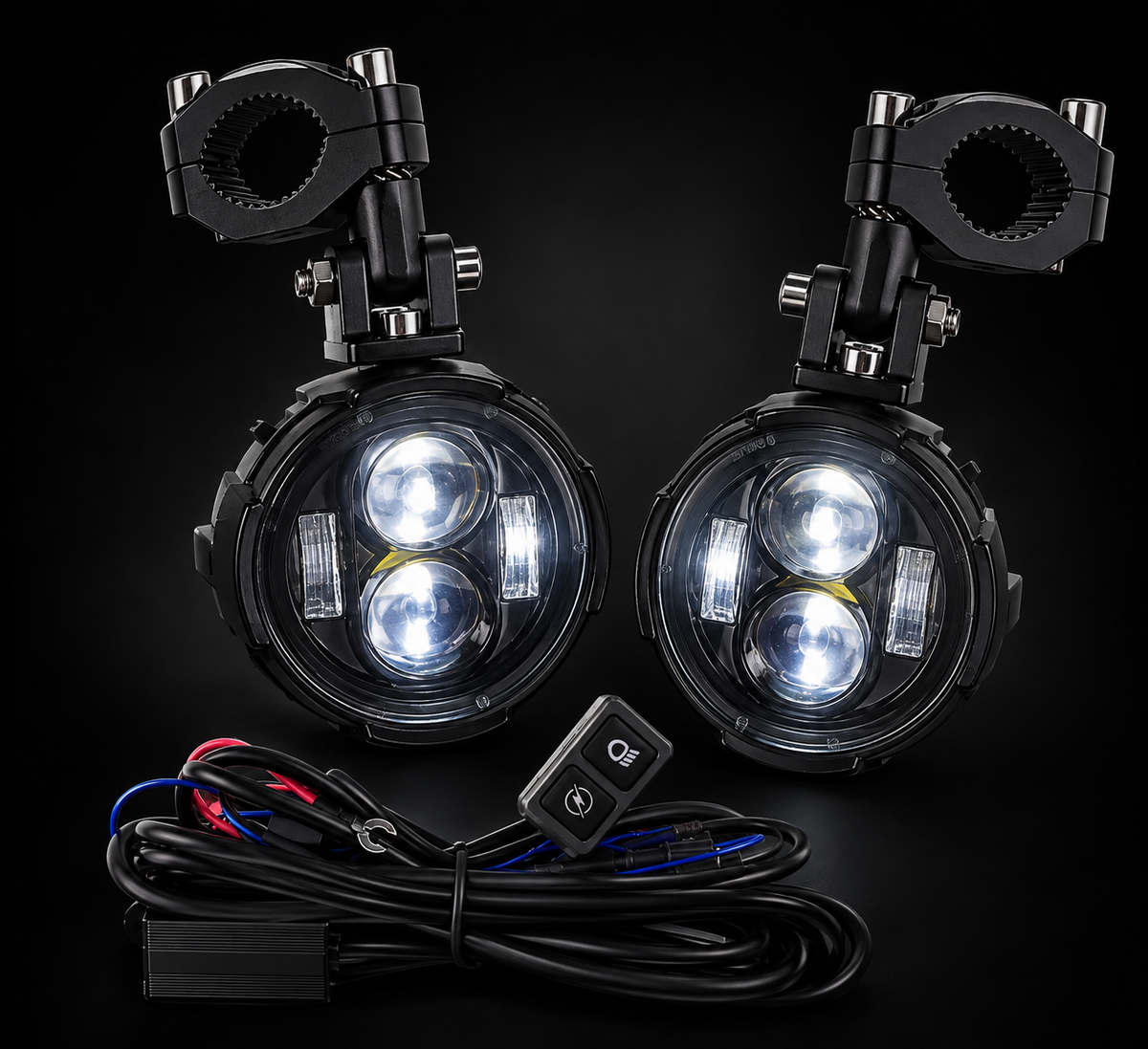 Feux additionnels LED premium pour moto, vendus par paire